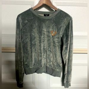 Women’s True Religon Velour Crew Neck 🌵xs